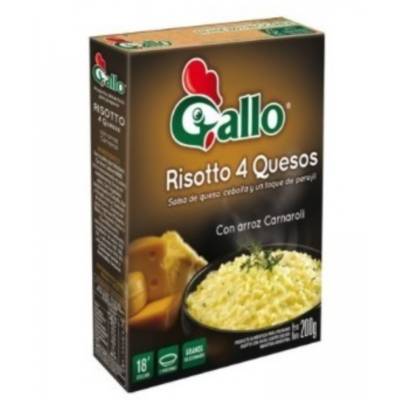 Arroz Risotto Gallo 4 quesos x 240gr