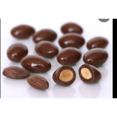 Almendras con chocolate semi amargos 100 gr